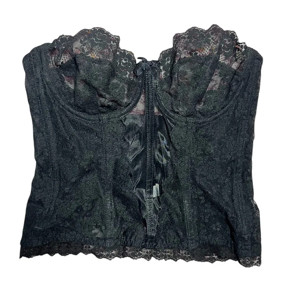 Vintage BestForm Lace Corset Black 36C